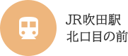 JR吹田駅北口目の前